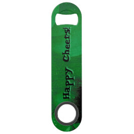 Abridor De Garrafa Bar Key PERSONALIZE este PROFUNDO - imagem ESCOVADA VERDE