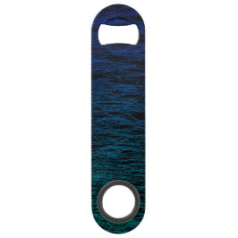 Abridor De Garrafa Bar Key Textura Simples de Abstrato de Teal Azul Negro