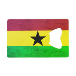 Abridor De Garrafa Cartão Em Forma De Crédito Bandeira de Gana (África Ocidental)