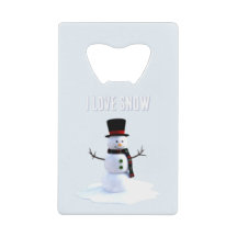 Boneco de neve com chapéu e cachecol. Eu Amo Neve