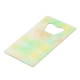 Abridor De Garrafa Cartão Em Forma De Crédito Cartão com design abstrato e tons pastel suaves