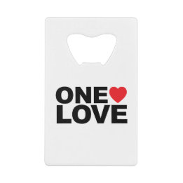 Abridor De Garrafa Cartão Em Forma De Crédito Logotipo OneLove