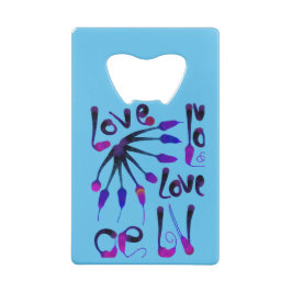 ABRIDOR DE GARRAFA CARTÃO EM FORMA DE CRÉDITO LOVE_MODERN_BLUE_SO CUTE