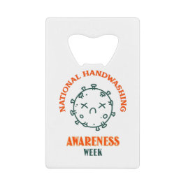 Abridor De Garrafa Cartão Em Forma De Crédito Semana Nacional de Sensibilização para a Lavagem d