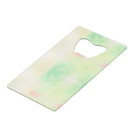 Abridor De Garrafa Cartão Em Forma De Crédito Tábua de corte com um padrão tie-dye pastel claro