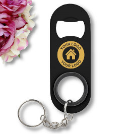 Abridor De Garrafa Chaveiro Promocional preto para logotipo comercial personal