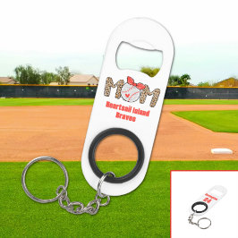 Abridor De Garrafa Chaveiro Trendy Hand desenhou Baseball Mãe Personalizada