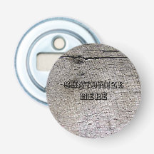 Abridor de garrafa de madeira personalizado do ímã