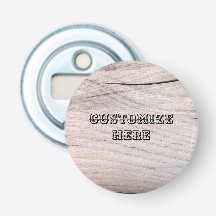 Abridor de garrafa de madeira personalizado do ímã