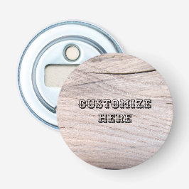 Abridor de garrafa de madeira personalizado do ímã