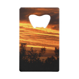 Abridor De Garrafa Em Forma De Carteira Por do sol do verão em Canberra frente e verso