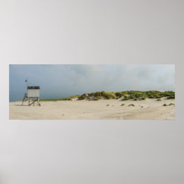 Abrigos de emergência na Poster de praia