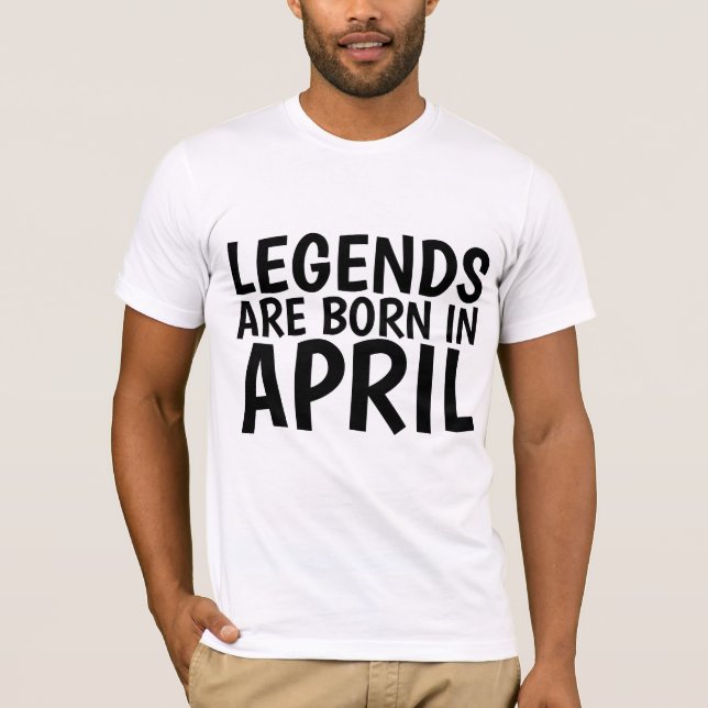 ABRIL BIRTHDAY T-Shirts (Frente)