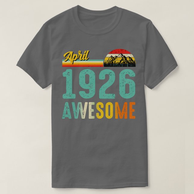 Abril de 1926 Camisa de Presente de Aniversário Vi (Frente do Design)