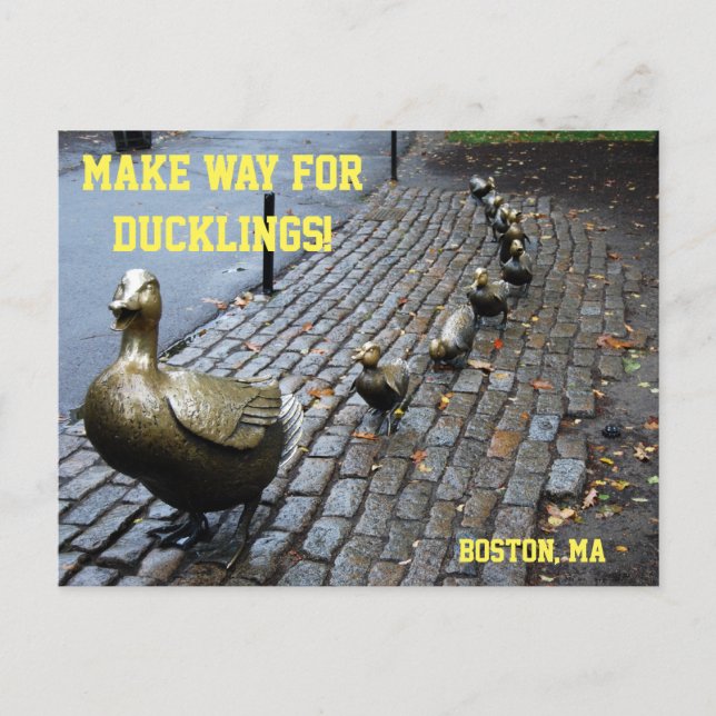 Abrir Caminho Para O Cartão Postal Dos Ducklings (Frente)