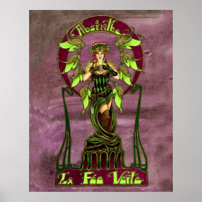 Absinthe Fairy Poster (Frente)