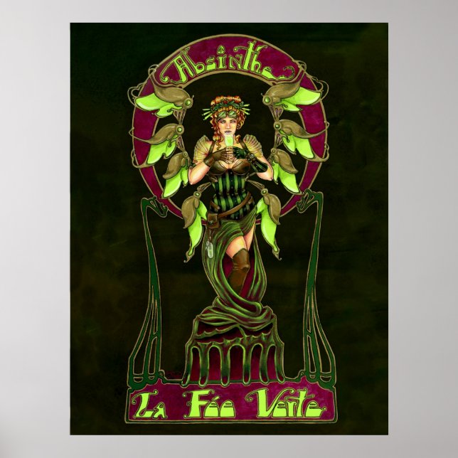 Absinthe Fairy Poster (Frente)
