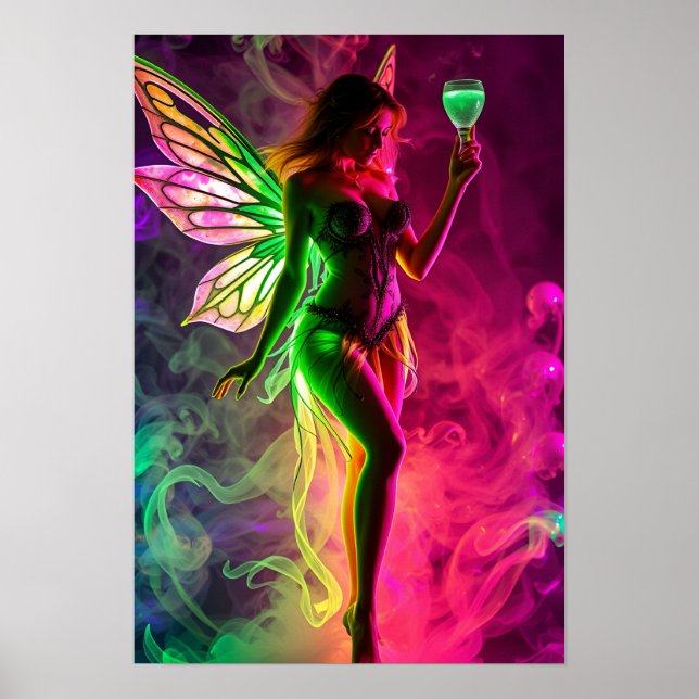 Absinthe Green Fairy Poster (Frente)