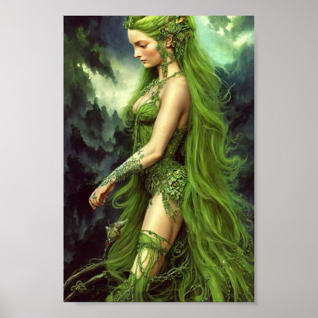 Absinthe Green Fairy Poster (Frente)