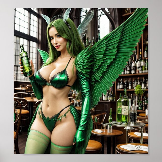 Absinthe Green Fairy Poster (Frente)
