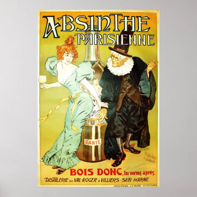Absinthe Parisienne Poster (Frente)