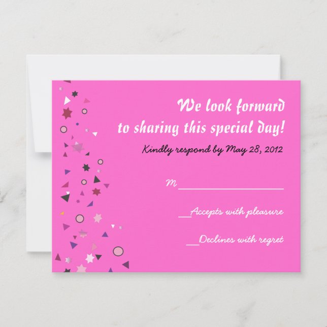 Abstenção Placa de Resposta Bat Mitzvah (Frente)