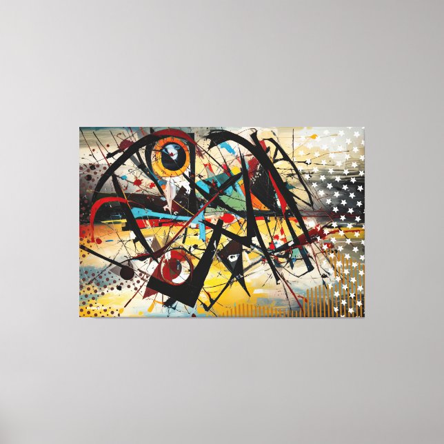ABSTR_25-008 Abstrato Art Canvas Impressão (Frente)