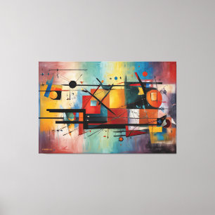 AbSTR_25-011 Abstrato Art Canvas Impressão
