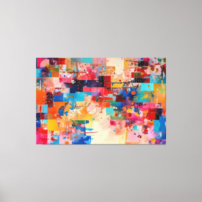 AbSTR_25-037 Abstrato Art Canvas Impressão (Frente)