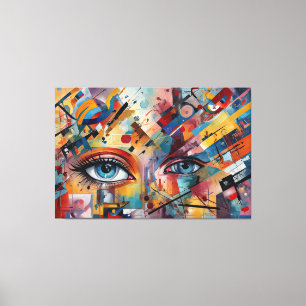 AbSTR_25-038 Abstrato Art Canvas Impressão