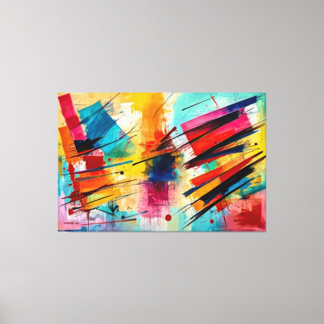 AbSTR_25-058 Abstrato Art Canvas Impressão (Frente)