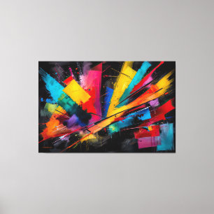 AbSTR_25-063 Abstrato Art Canvas Impressão