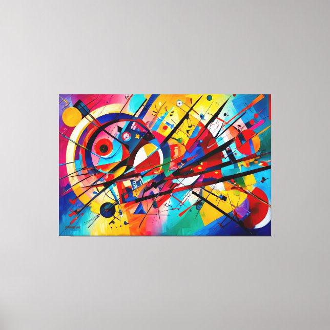 AbSTR_25-067 Abstrato Art Canvas Impressão (Frente)