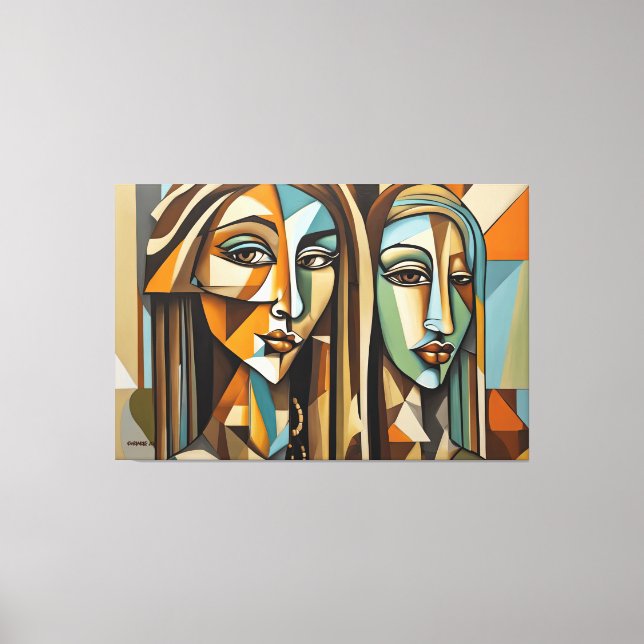 AbSTR_25-081 Abstrato Art Canvas Impressão (Frente)