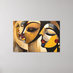 AbSTR_25-090 Abstrato Art Canvas Impressão