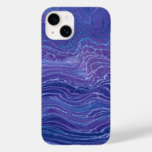 Abstração Acrírica do Marble de lavanda Azul