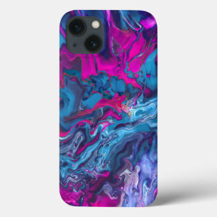 Abstração de Acrírio Marble Azul e Rosa