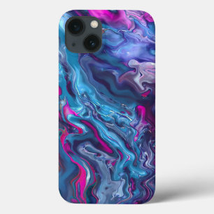 Abstração de Acrírio Marble Azul e Rosa