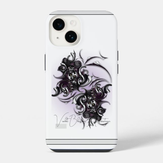 "Abstração de Flor de Violeta", capa para Apple iP (Verso)