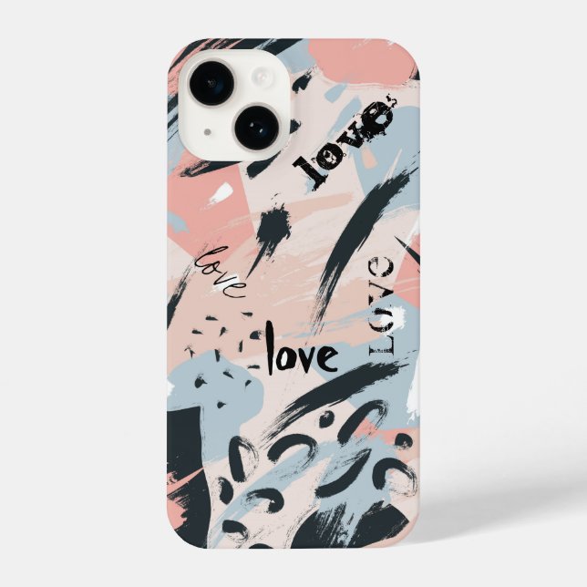 Abstração do Pastel Preto, Cor-de-Rosa Azul (Verso)