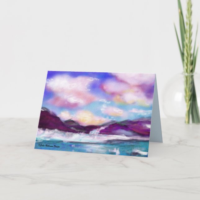 Abstração no cartão do Alasca (Frente)