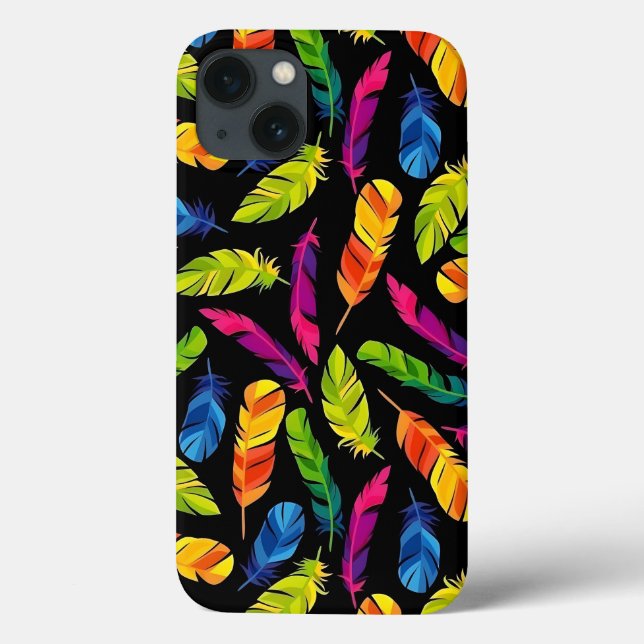 Abstract colorful feather explosion (Verso)
