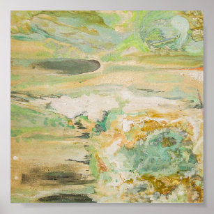 Abstract Fine Art Green Archival Poster