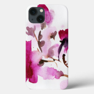Abstract floral watercolor paintings 4
