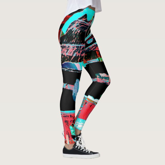 Abstract Freedom – Custom All‑Over‑Print Leggings (Direita)