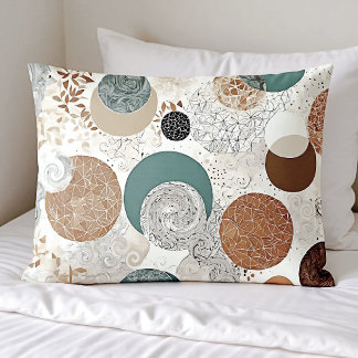 Abstract Geometric Circle Pattern Neutral Boho 384