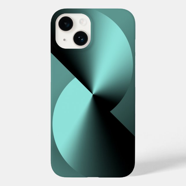 Abstract Geometric iPhone 14 Case (Verso)