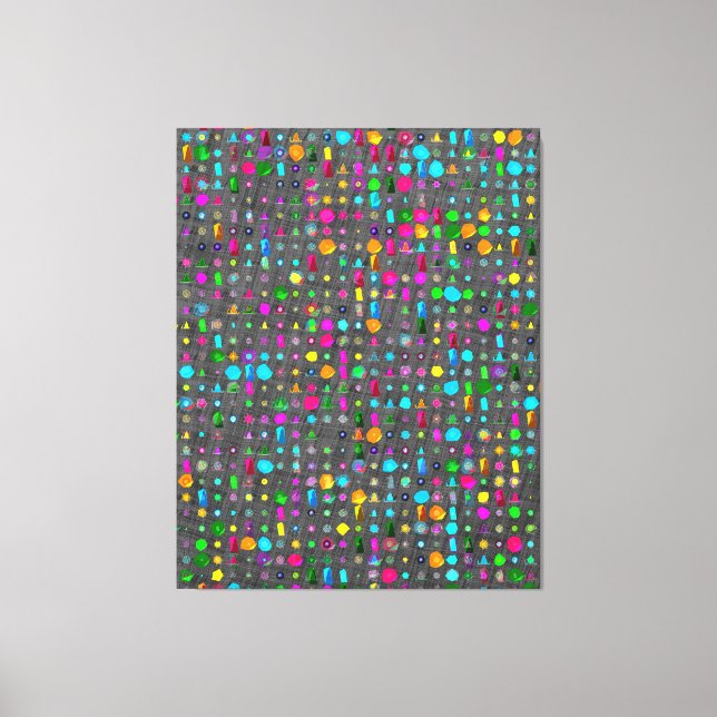 Abstract Geometric Pattern Canvas  (Frente)