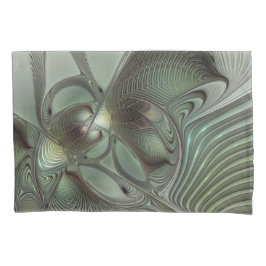 Abstract Olive Sage Green Gray Fractal Art Fantasy