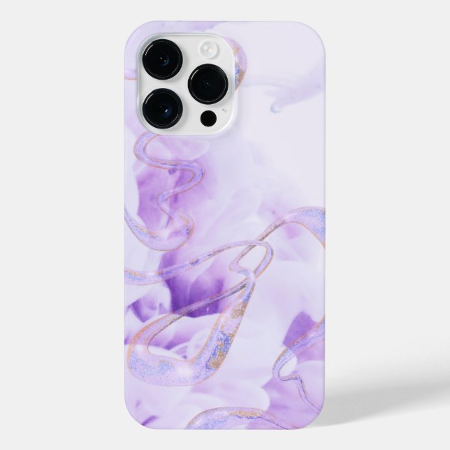 Abstract Purple Fluid Pattern iPhone 14 Pro Max Co (Verso)
